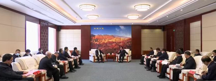 余剑锋拜会甘肃省委书记胡昌升