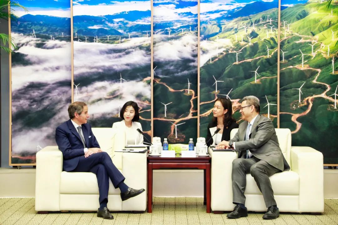 钱智民与国际原子能机构总干事格罗西会谈
