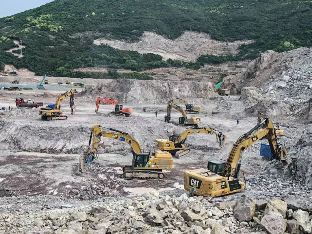 浙江金七门项目一期工程2号核岛负挖完成