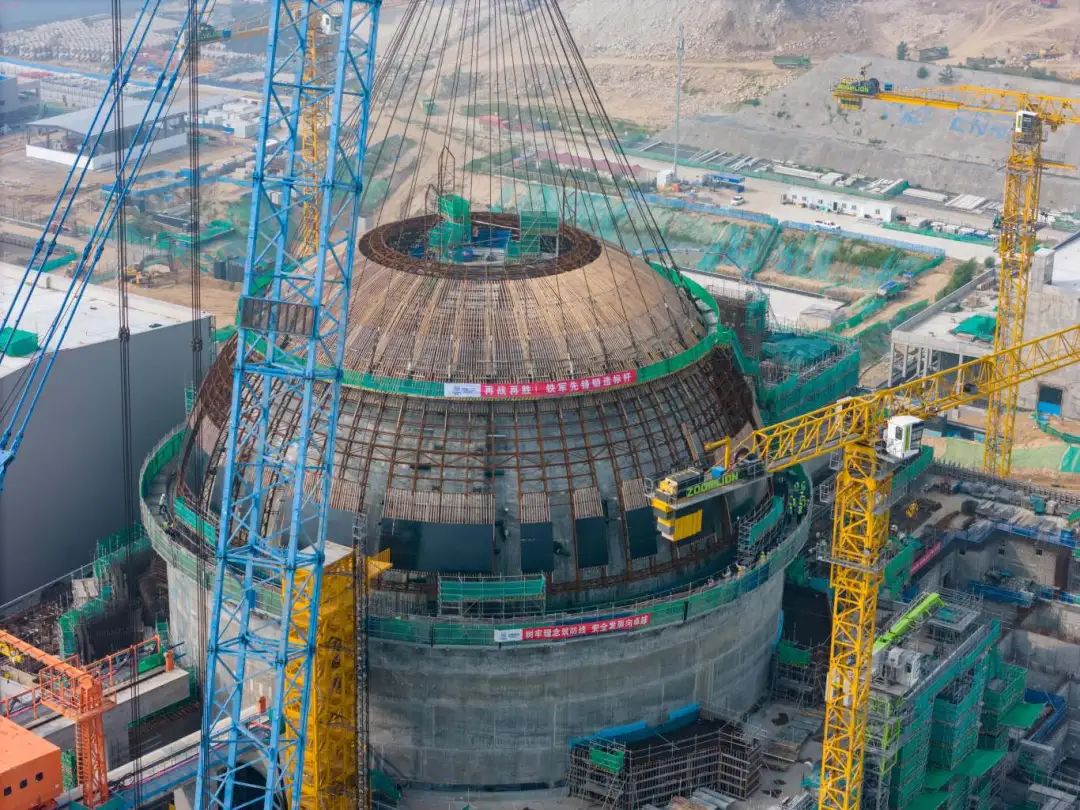 中核二二公司承建的徐大堡核电同天实现双节点